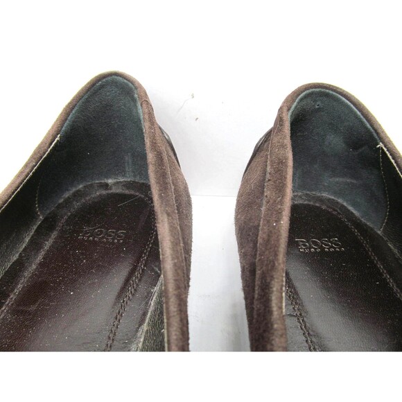 Hugo Boss Womens Brown Suede Flats Size US 8 EUR 39 - Picture 4 of 9
